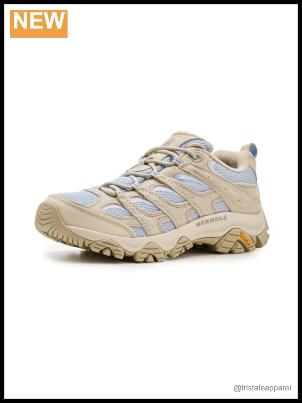 Merrell Hiking Shoe Suede Mesh Vibram TC5+ Air Cushion Lace-Up Outdoor